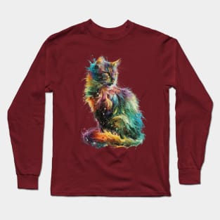 Rainbow Cat Long Sleeve T-Shirt